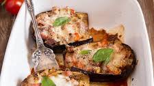 Stuffed Italian Eggplant Boats