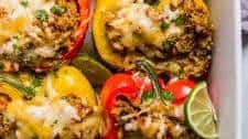 Stuffed Peppers with Quinoa & Beef