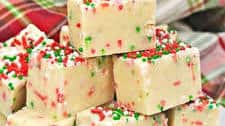 Sugar Cookie Christmas Fudge