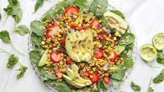 Summer Grilled Corn, Strawberry, and Avocado Salad