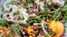 Summer Peach Salad with Burrata