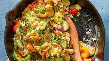 Summer Skillet Vegetable & Egg Scramble