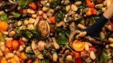 Summer Vegetable White Bean Stir-Fry