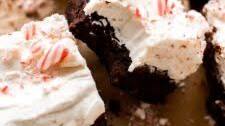 Super Fudgy Vegan Peppermint Brownies with White Chocolate Peppermint Frosting