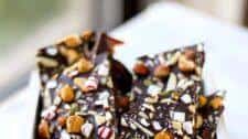 Super Nutty Chocolate Pepperming Bark (Video)