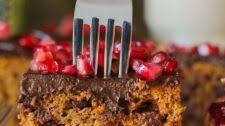 Sweet Potato Chocolate Chip Oat Flour Sheet Cake