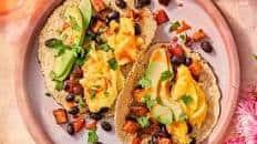 Sweet Potato and Black Bean Breakfast Tacos