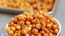 Sweet & Spicy Roasted Chickpeas