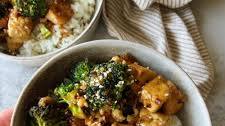 Sweet & Spicy Tofu and Broccoli