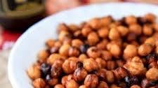 Sweet and Spicy Roasted Chickpeas