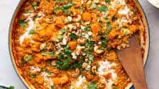 Sweet potato and red lentil curry