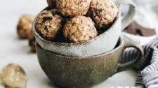 Tahini Chocolate Protein Energy Balls