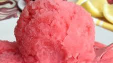 Tangy Lemon Raspberry Sorbet