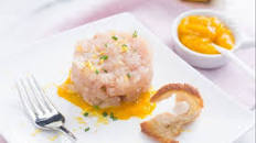 Tartare di ricciola con salsa al mango