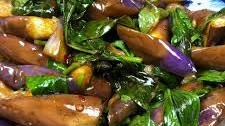 Thai Basil Eggplant Stir Fry