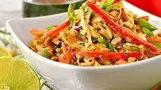 Thai Crunch Salad with Peanut Dressing