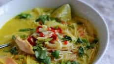 Thai-Inspired Chicken & Rice Noodle Soup