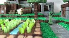 To make this epic minecraft cake you will need: