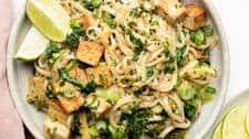 Tofu Green Curry Rice Noodle Bowls