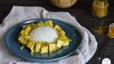 Tofu al curry con riso