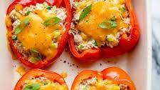 Tuna Melt Stuffed Bell Peppers