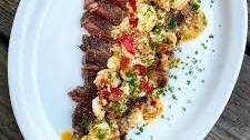 “Turf n Surf” Buffalo Ribeye & Calabrian Chili Wild Gulf Shrimp Scampi