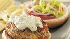 Turkey Burgers with Avocado Sauce