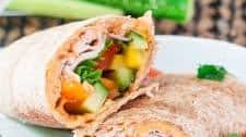 Turkey Hummus and Veggie Wraps