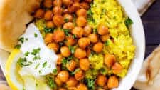 Turmeric Coconut Rice & Crispy Chickpeas