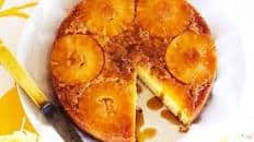 Upside-down pineapple and coconut cake