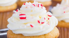 Vanilla Cupcakes with Peppermint Frosting