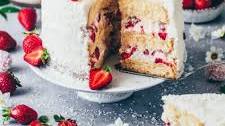 Vegan Strawberry Coconut Cake