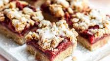 Vegan Strawberry Oat Crumb Bars