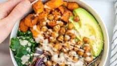 Vegan Sweet Potato Chickpea Buddha Bowl