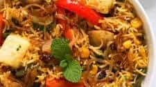 Vegetable and Paneer Biryani - Instant Pot