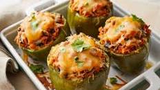 Vegetarian Mexican Inspired Stuffed Peppers