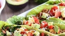 Veggie Turkey Taco Lettuce Wraps