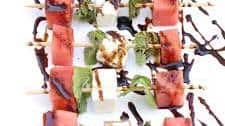 Watermelon, Feta, and Mint Skewers