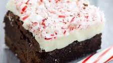 White Chocolate Peppermint Brownies