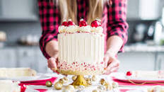 White Chocolate Peppermint Cake