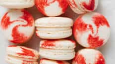 White Chocolate Peppermint French Macarons