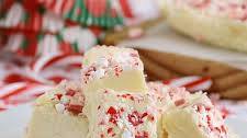 White Chocolate Peppermint Fudge