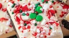 White Chocolate Peppermint Fudge