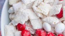 White Chocolate Peppermint Muddy Buddies