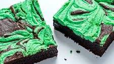 White Chocolate-Peppermint Swirl Brownies