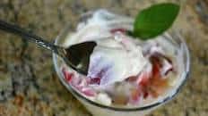 White Chocolate Strawberry Mousse