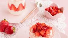 White Chocolate and Strawberry Mousse