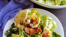 Wilted Lettuce Salad With Warm Bacon Dressing