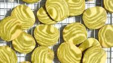 Zebra-Striped Matcha Shortbread Cookies