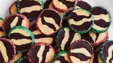 Zebra-Striped Shortbread Cookies